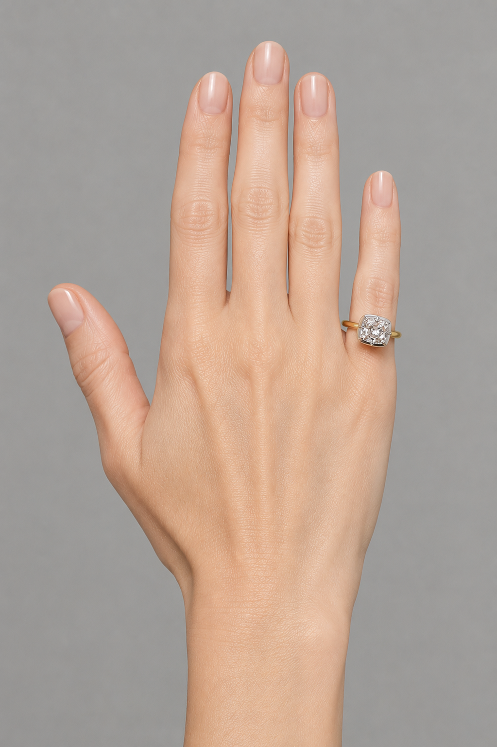 The Darling, Cushion cut dome ring by RW